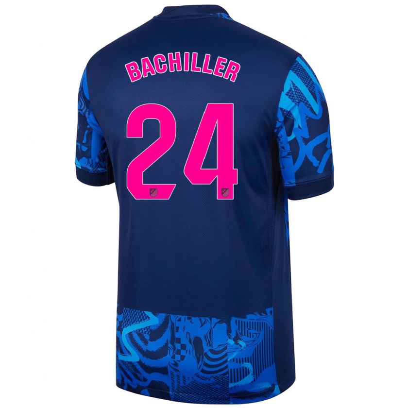 Kandiny Enfant Maillot Iker Bachiller #24 Bleu Royal Troisieme 2024/25 T-Shirt