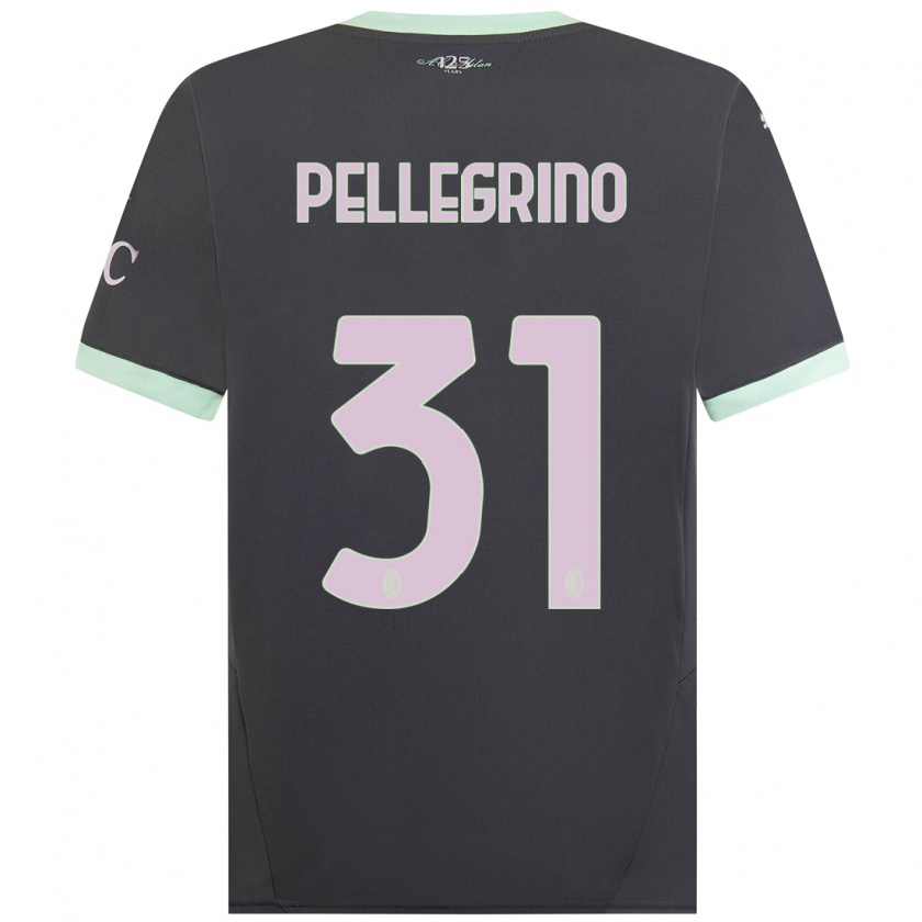 Kandiny Enfant Maillot Marco Pellegrino #31 Gris Troisieme 2024/25 T-Shirt