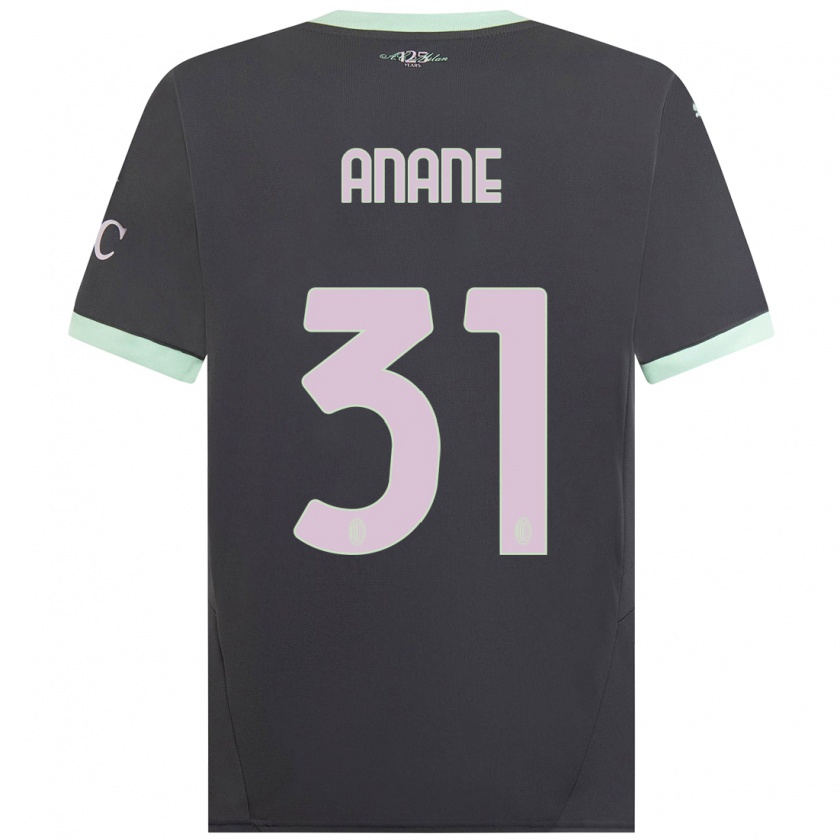 Kandiny Enfant Maillot Emmanuel Anane #31 Gris Troisieme 2024/25 T-Shirt