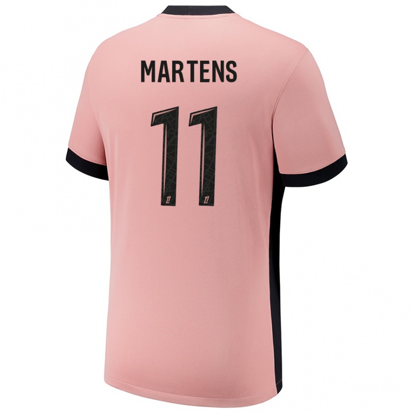 Kandiny Enfant Maillot Lieke Martens #11 Rouille Rose Troisieme 2024/25 T-Shirt