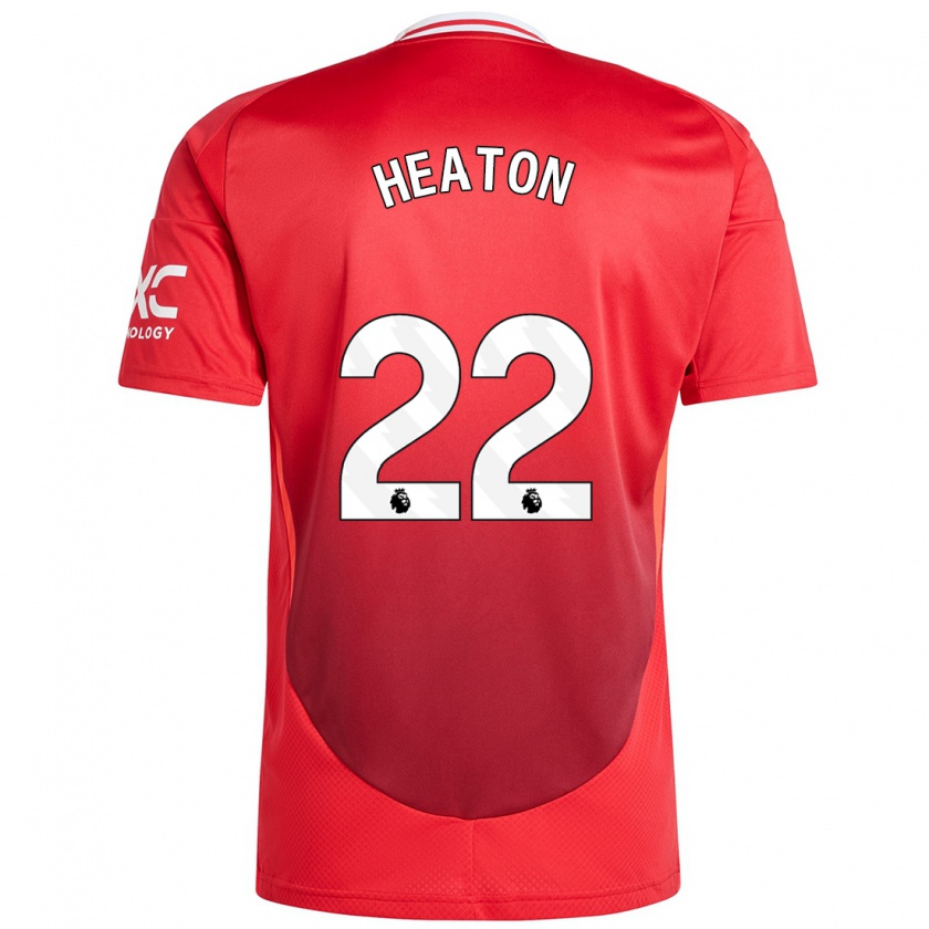 Kandiny Homme Maillot Tom Heaton #22 Rouge Vif Tenues Domicile 2024/25 T-Shirt