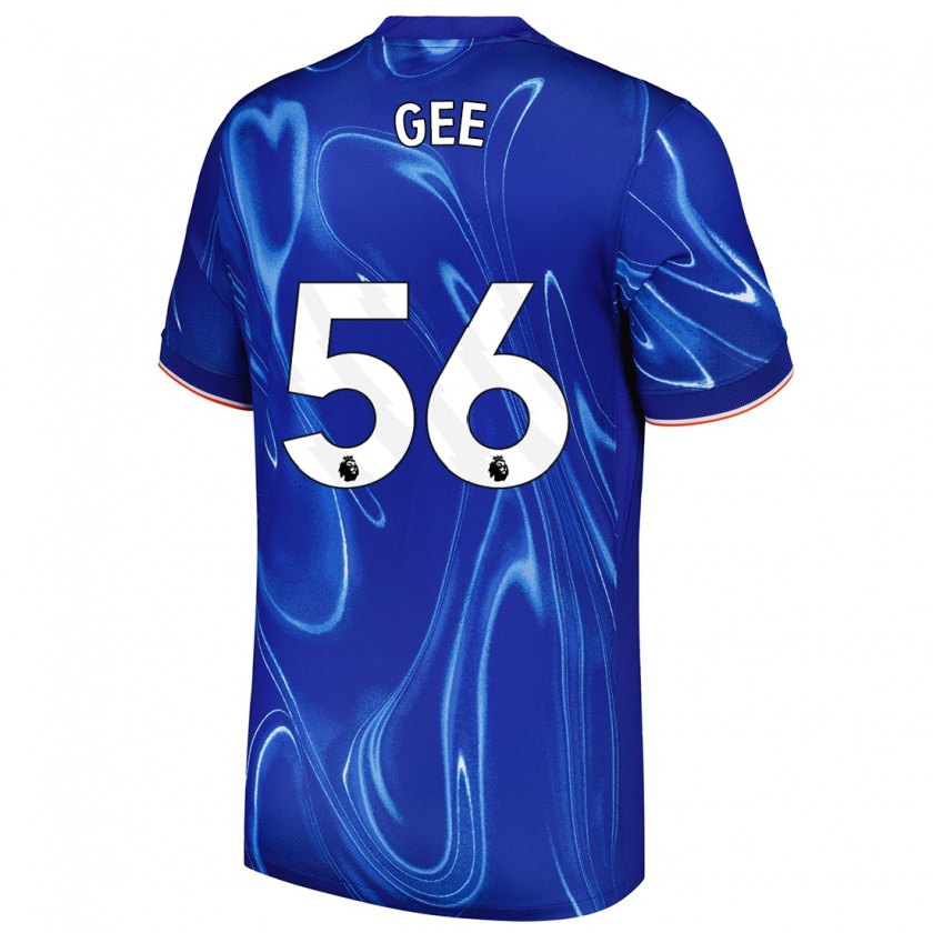 Kandiny Homme Maillot Billy Gee #56 Bleu Blanc Tenues Domicile 2024/25 T-Shirt