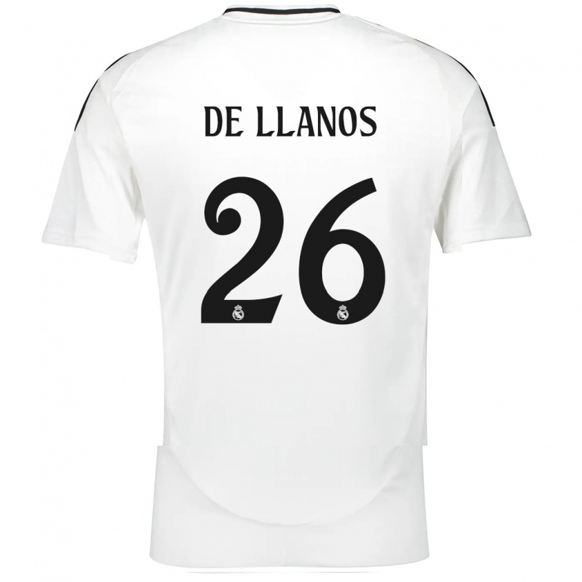 Kandiny Homme Maillot Hugo De Llanos #26 Blanc Tenues Domicile 2024/25 T-Shirt