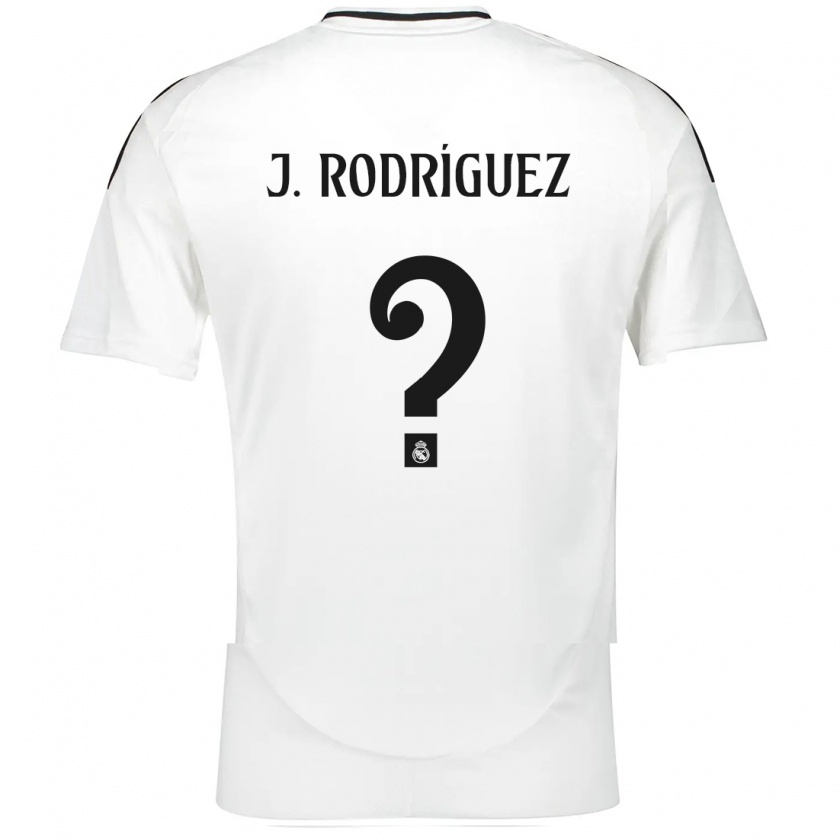 Kandiny Homme Maillot Juan Rodríguez #0 Blanc Tenues Domicile 2024/25 T-Shirt