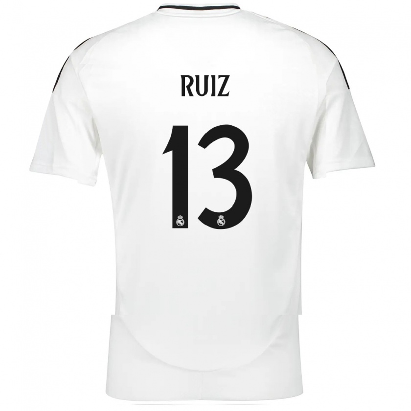 Kandiny Homme Maillot Guillermo Ruiz #13 Blanc Tenues Domicile 2024/25 T-Shirt