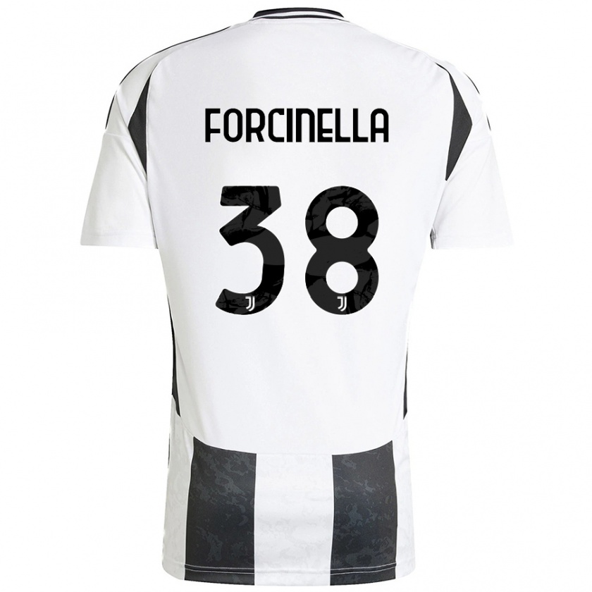 Kandiny Homme Maillot Camilla Forcinella #38 Blanc Noir Tenues Domicile 2024/25 T-Shirt