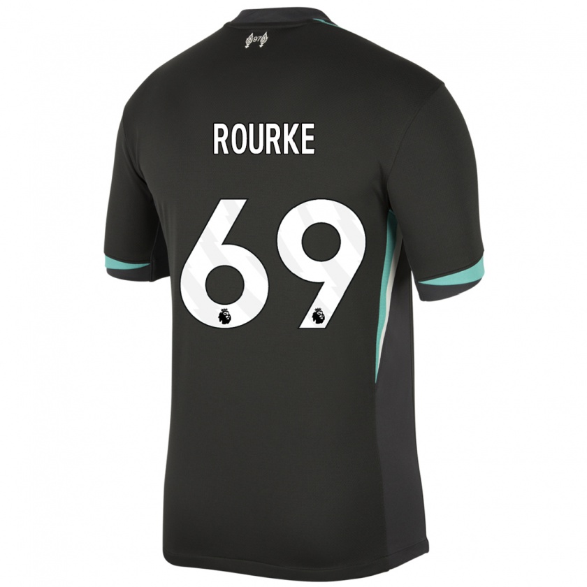 Kandiny Homme Maillot Fidel O'rourke #69 Noir Anthracite Blanc Tenues Extérieur 2024/25 T-Shirt