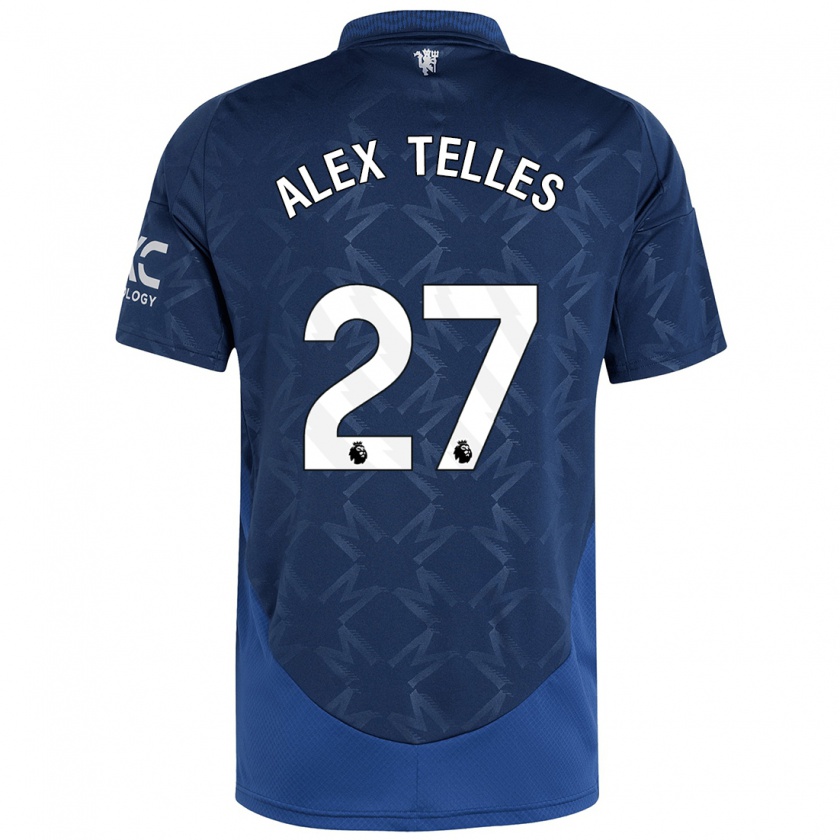 Kandiny Homme Maillot Alex Nicolao Telles #27 Indigo Tenues Extérieur 2024/25 T-Shirt