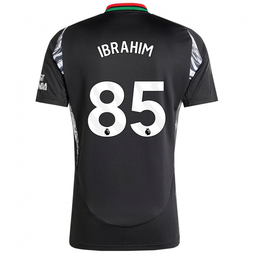 Kandiny Homme Maillot Ife Ibrahim #85 Noir Tenues Extérieur 2024/25 T-Shirt