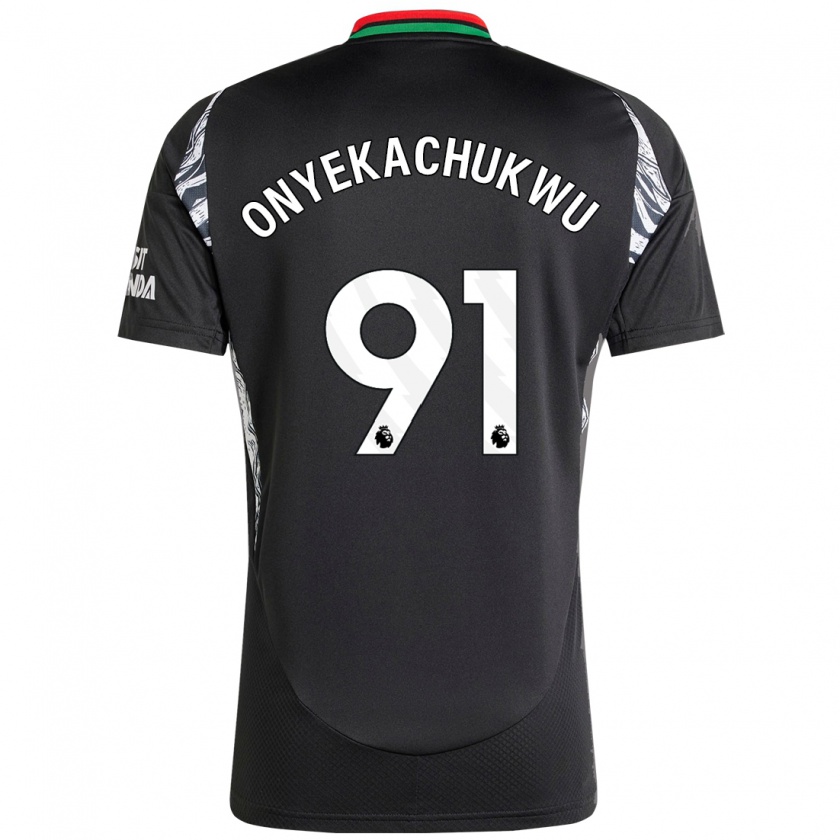 Kandiny Homme Maillot Samuel Onyekachukwu #91 Noir Tenues Extérieur 2024/25 T-Shirt