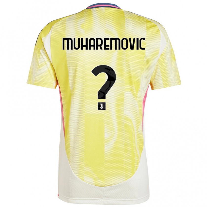 Kandiny Homme Maillot Tarik Muharemovic #0 Jaune Solaire Tenues Extérieur 2024/25 T-Shirt