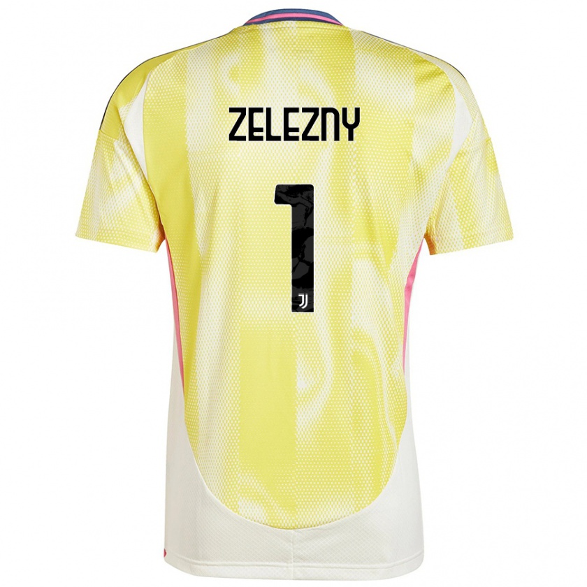 Kandiny Homme Maillot Radoslaw Zelezny #1 Jaune Solaire Tenues Extérieur 2024/25 T-Shirt