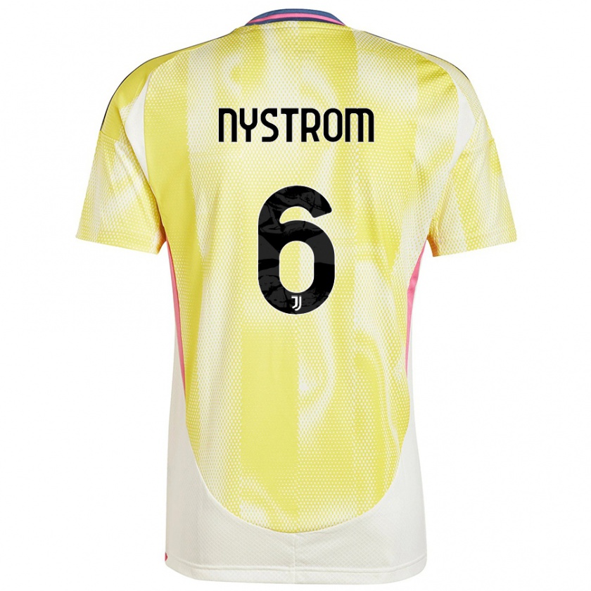 Kandiny Homme Maillot Paulina Nyström #6 Jaune Solaire Tenues Extérieur 2024/25 T-Shirt