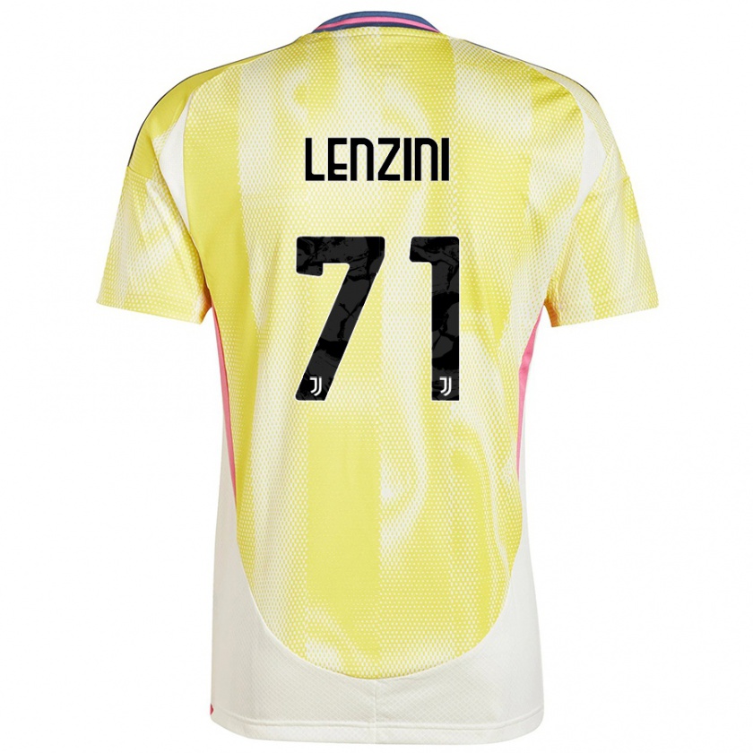 Kandiny Homme Maillot Martina Lenzini #71 Jaune Solaire Tenues Extérieur 2024/25 T-Shirt