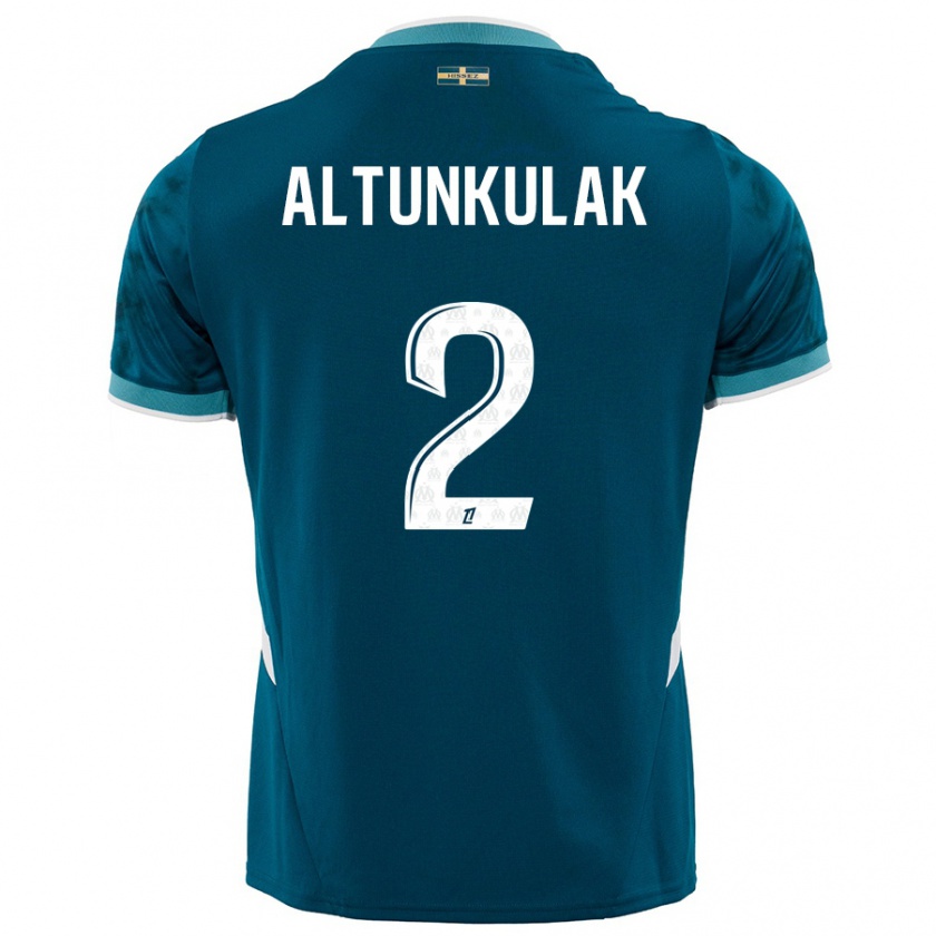 Kandiny Homme Maillot Selen Altunkulak #2 Turquoise Bleu Tenues Extérieur 2024/25 T-Shirt