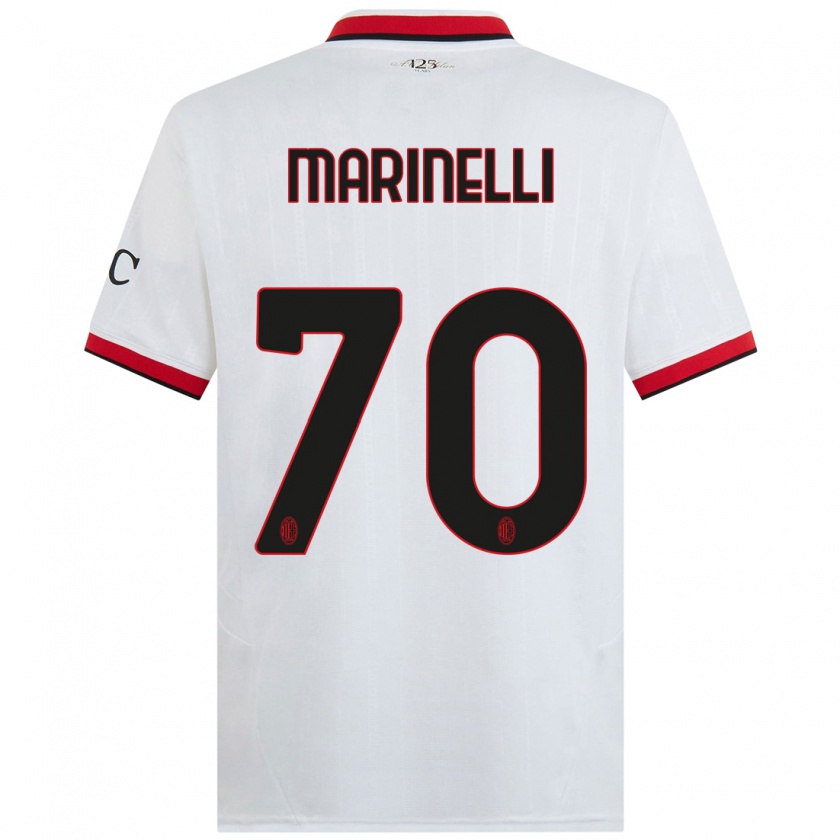 Kandiny Homme Maillot Gloria Marinelli #70 Blanc Noir Rouge Tenues Extérieur 2024/25 T-Shirt