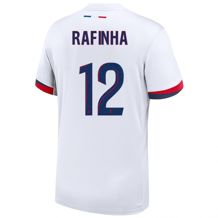 Kandiny Homme Maillot Rafinha #12 Blanc Bleu Rouge Tenues Extérieur 2024/25 T-Shirt