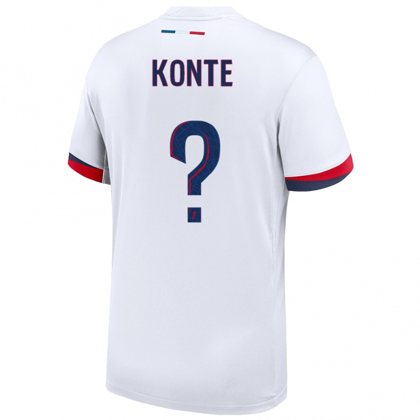 Kandiny Homme Maillot Maeta Konte #0 Blanc Bleu Rouge Tenues Extérieur 2024/25 T-Shirt