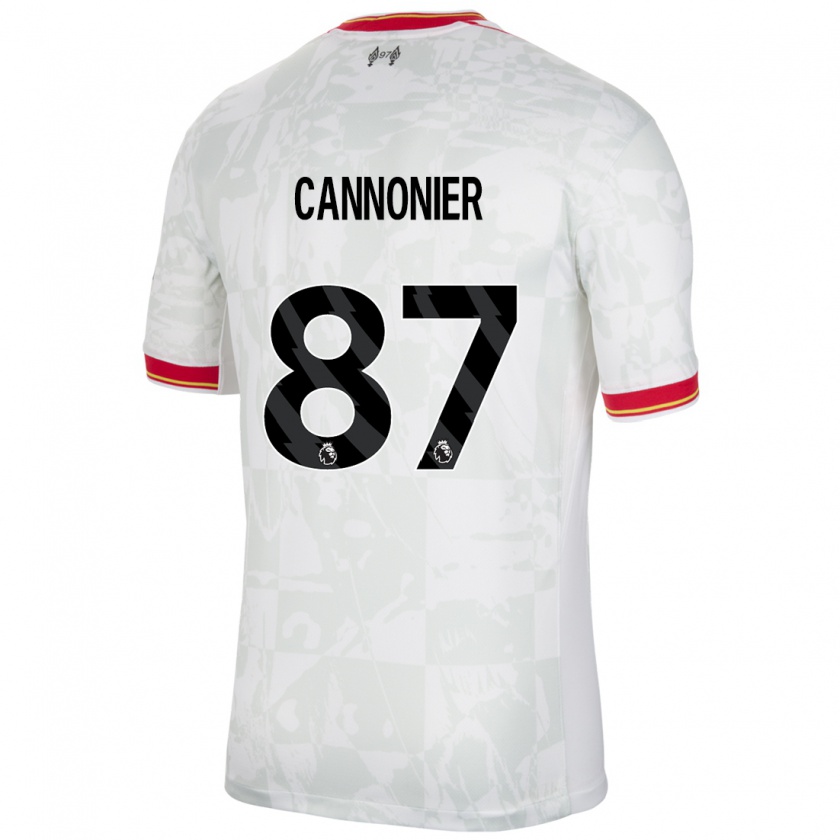 Kandiny Homme Maillot Oakley Cannonier #87 Blanc Rouge Noir Troisieme 2024/25 T-Shirt