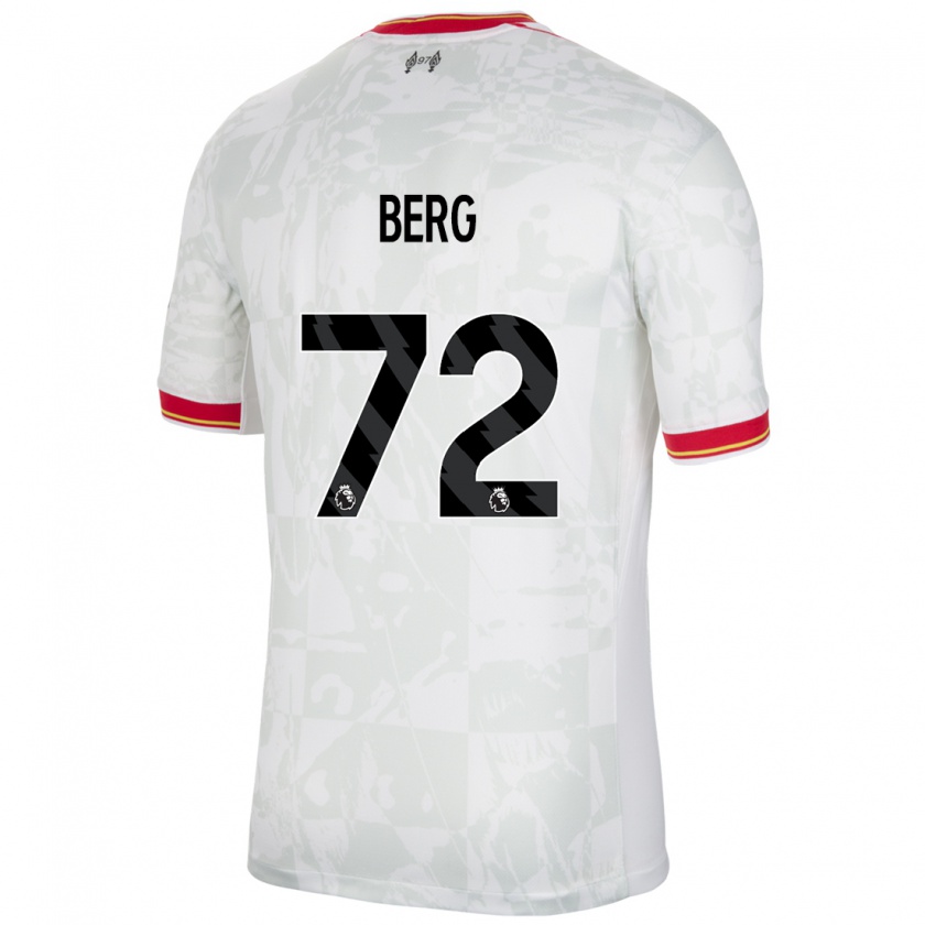 Kandiny Homme Maillot Sepp Van Den Berg #72 Blanc Rouge Noir Troisieme 2024/25 T-Shirt