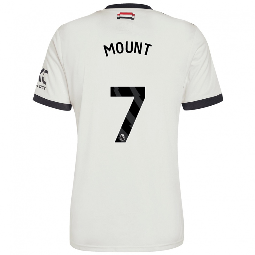 Kandiny Homme Maillot Mason Mount #7 Blanc Cassé Troisieme 2024/25 T-Shirt