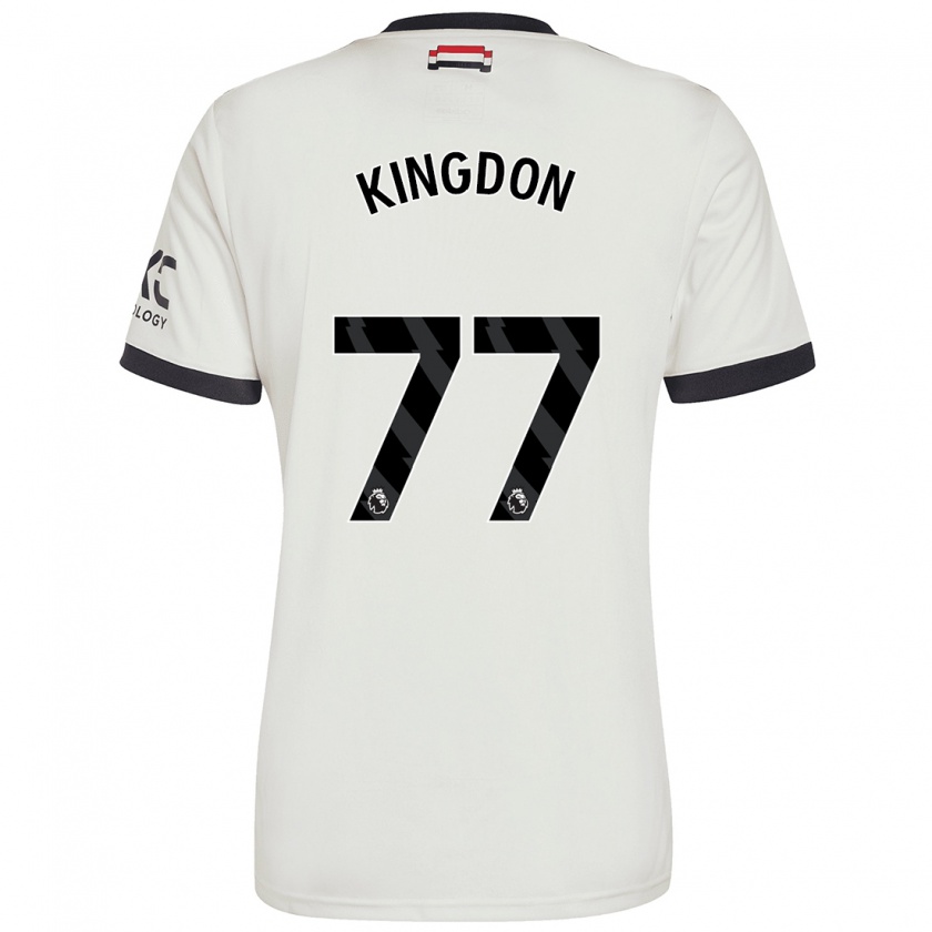 Kandiny Homme Maillot Jack Kingdon #77 Blanc Cassé Troisieme 2024/25 T-Shirt