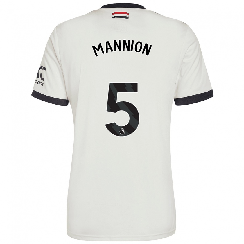 Kandiny Homme Maillot Aoife Mannion #5 Blanc Cassé Troisieme 2024/25 T-Shirt