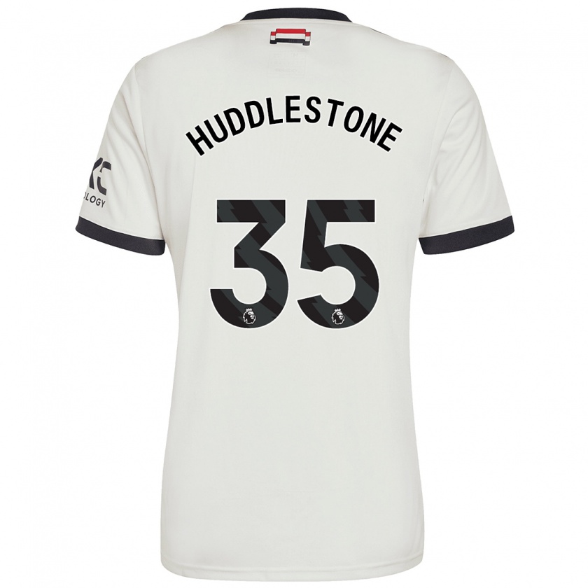 Kandiny Homme Maillot Tom Huddlestone #35 Blanc Cassé Troisieme 2024/25 T-Shirt