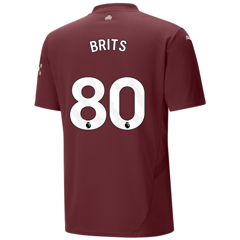 Kandiny Homme Maillot Spike Brits #80 Marron Troisieme 2024/25 T-Shirt