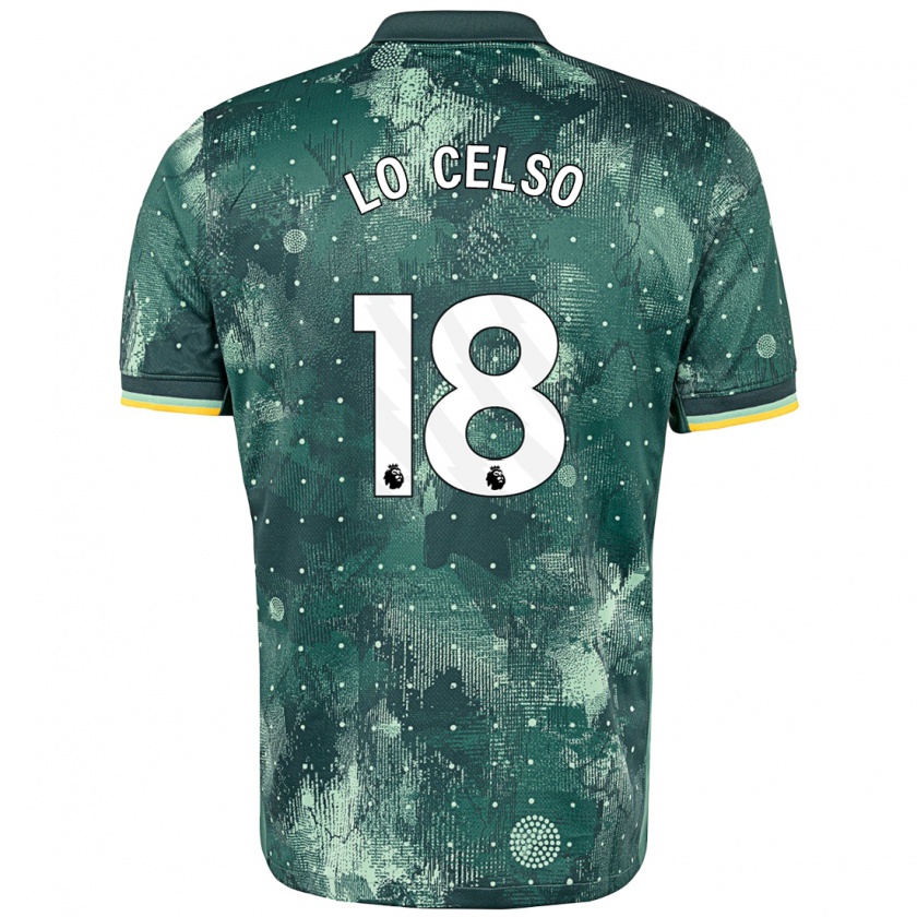 Kandiny Homme Maillot Giovani Lo Celso #20 Vert Menthe Troisieme 2024/25 T-Shirt