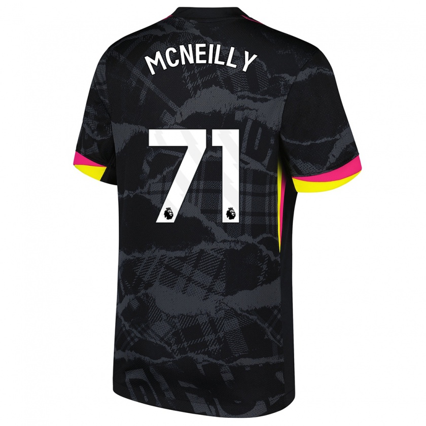 Kandiny Homme Maillot Donnell Mcneilly #71 Noir Rose Troisieme 2024/25 T-Shirt