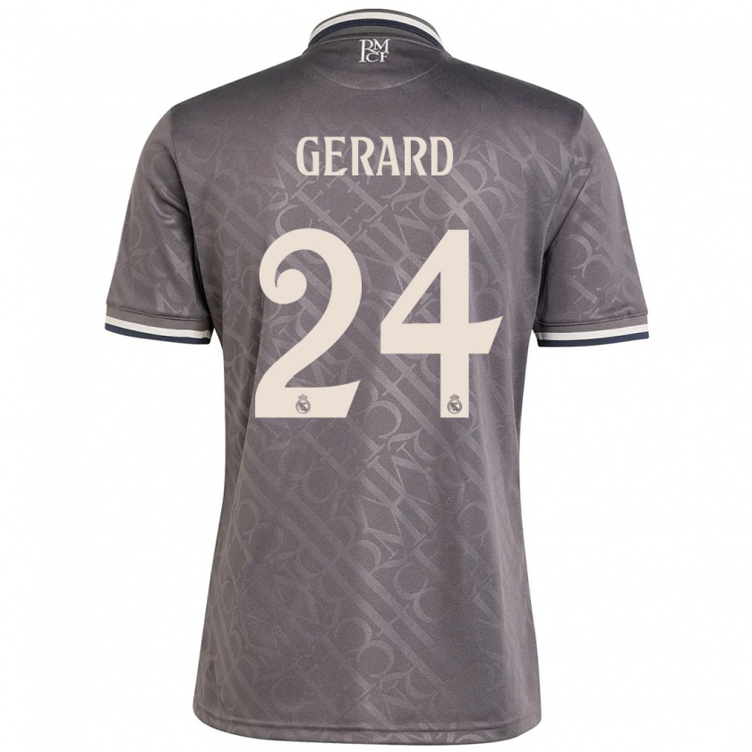 Kandiny Homme Maillot Meline Gerard #24 Anthracite Troisieme 2024/25 T-Shirt