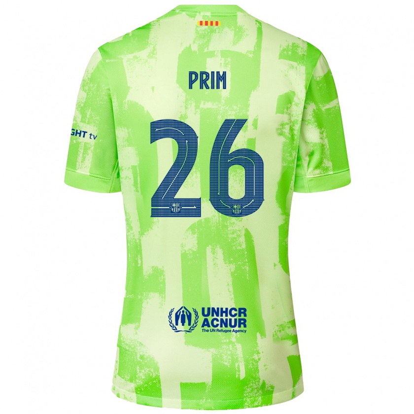 Kandiny Homme Maillot Pau Prim #26 Citron Vert Troisieme 2024/25 T-Shirt