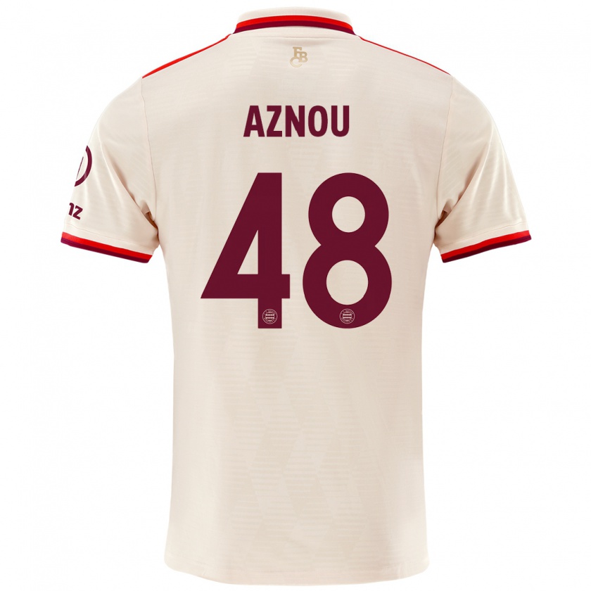 Kandiny Homme Maillot Adam Aznou #48 Lin Troisieme 2024/25 T-Shirt