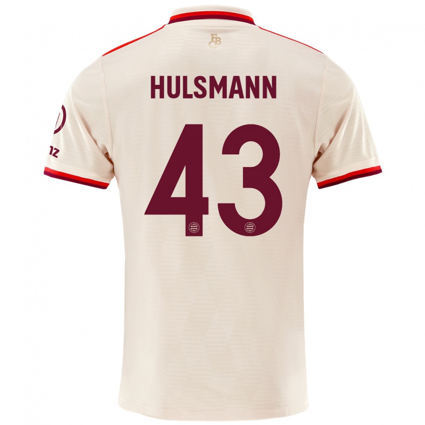 Kandiny Homme Maillot Tom Hülsmann #43 Lin Troisieme 2024/25 T-Shirt