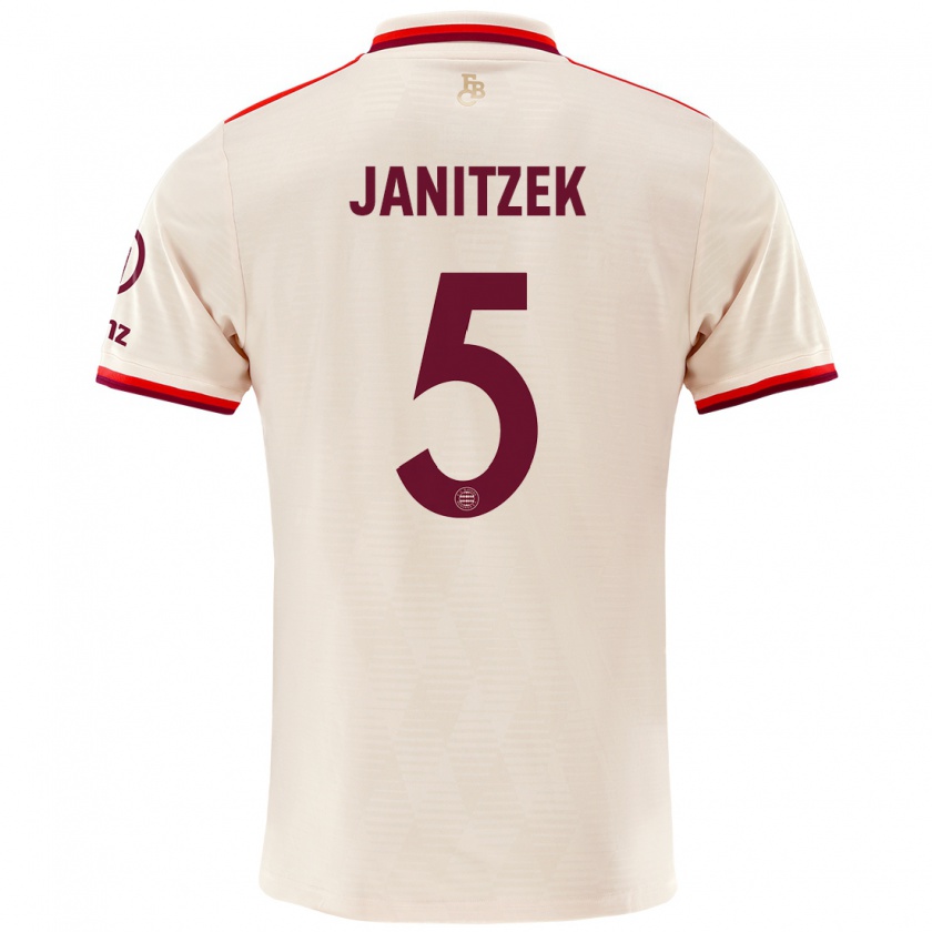 Kandiny Homme Maillot Justin Janitzek #5 Lin Troisieme 2024/25 T-Shirt