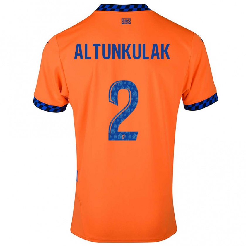 Kandiny Homme Maillot Selen Altunkulak #2 Orange Bleu Foncé Troisieme 2024/25 T-Shirt