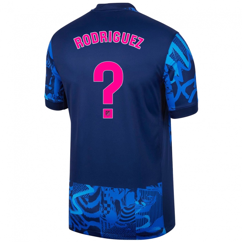 Kandiny Homme Maillot Adrian Rodriguez #0 Bleu Royal Troisieme 2024/25 T-Shirt