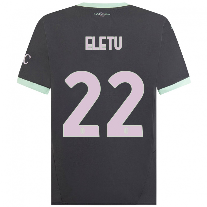 Kandiny Homme Maillot Victor Eletu #22 Gris Troisieme 2024/25 T-Shirt