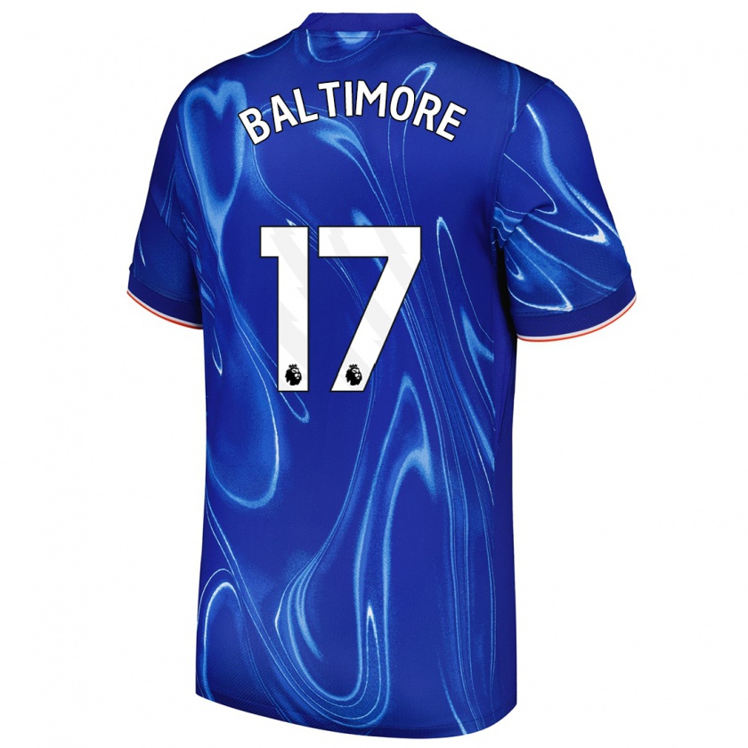 Kandiny Femme Maillot Sandy Baltimore #17 Bleu Blanc Tenues Domicile 2024/25 T-Shirt