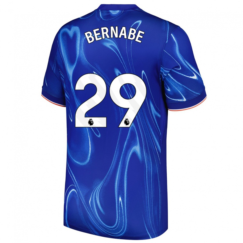 Kandiny Femme Maillot Alejandra Bernabé #29 Bleu Blanc Tenues Domicile 2024/25 T-Shirt