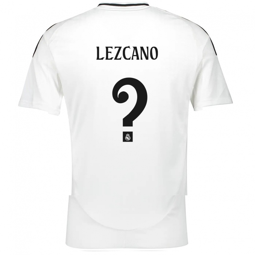 Kandiny Femme Maillot Álvaro Lezcano #0 Blanc Tenues Domicile 2024/25 T-Shirt