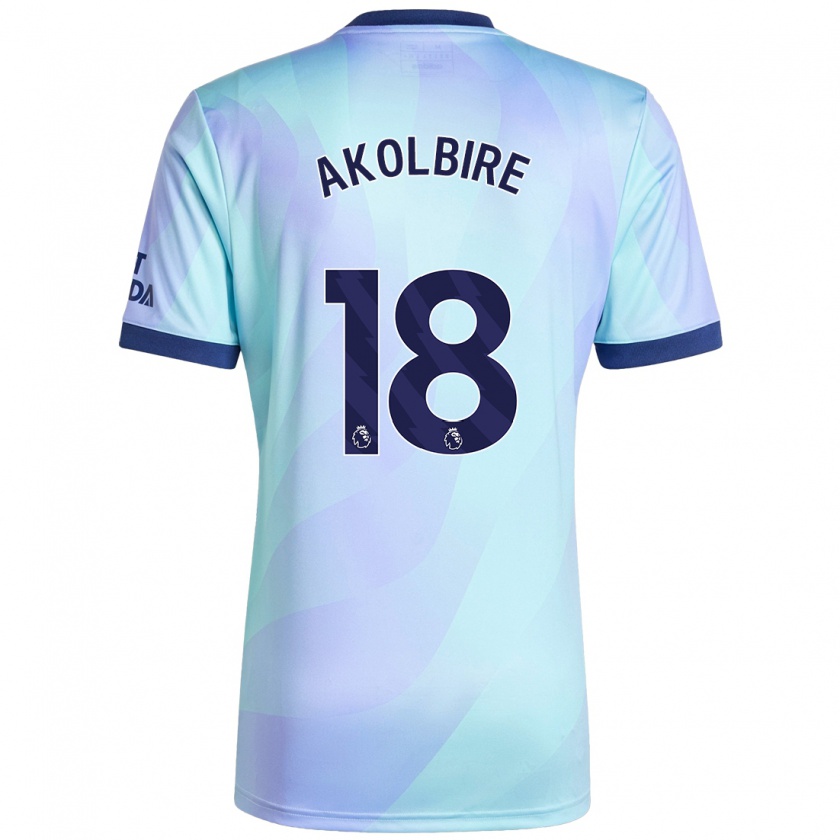 Kandiny Femme Maillot Bless Akolbire #18 Aqua Troisieme 2024/25 T-Shirt