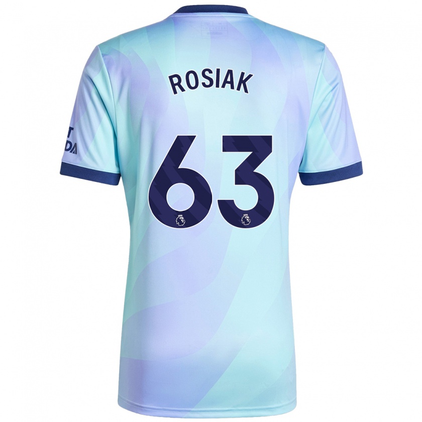 Kandiny Femme Maillot Michal Rosiak #63 Aqua Troisieme 2024/25 T-Shirt