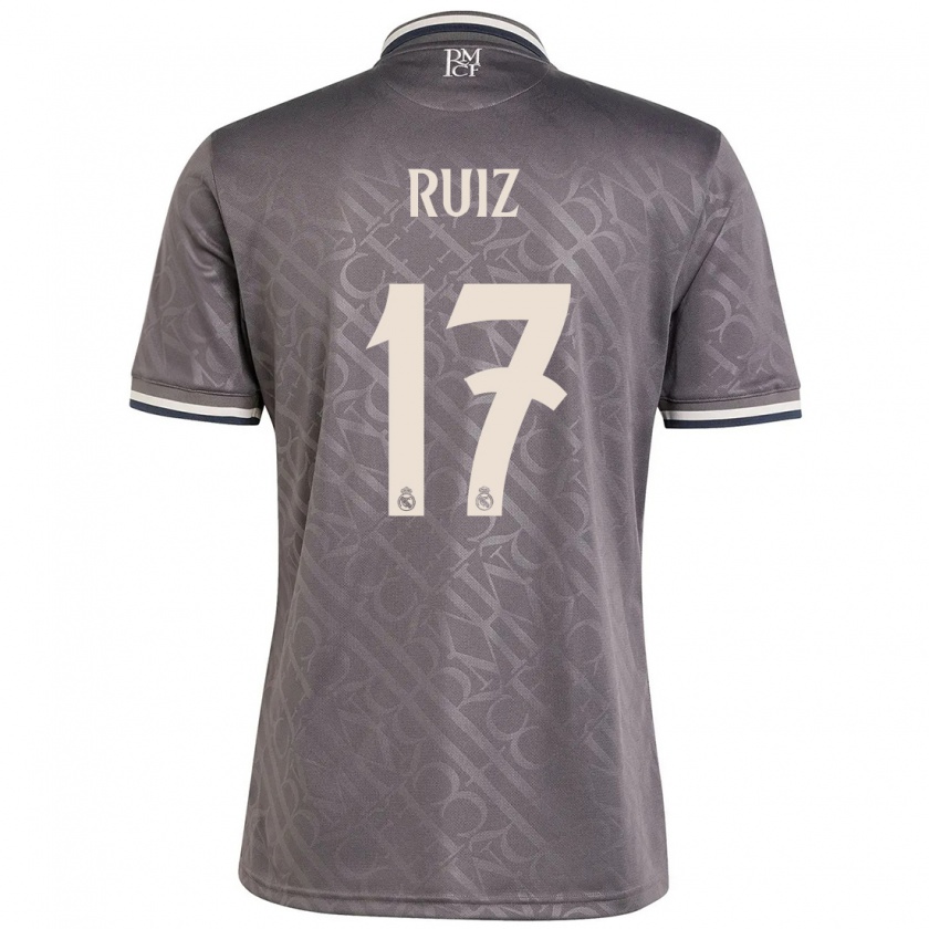 Kandiny Femme Maillot David Ruiz #17 Anthracite Troisieme 2024/25 T-Shirt