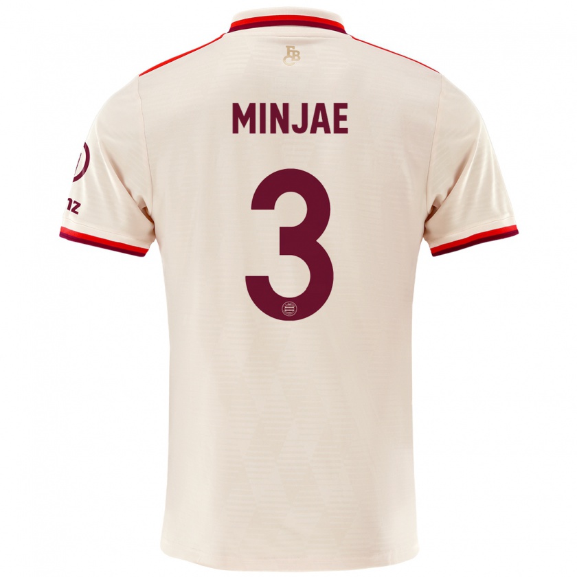 Kandiny Femme Maillot Min-Jae Kim #3 Lin Troisieme 2024/25 T-Shirt