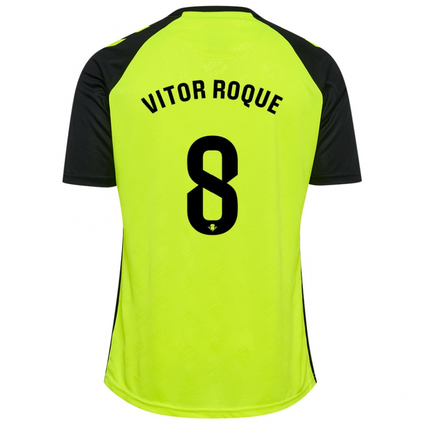 Kandiny Enfant Maillot Vitor Roque #8 Noir Rouge Tenues Extérieur 2024/25 T-Shirt