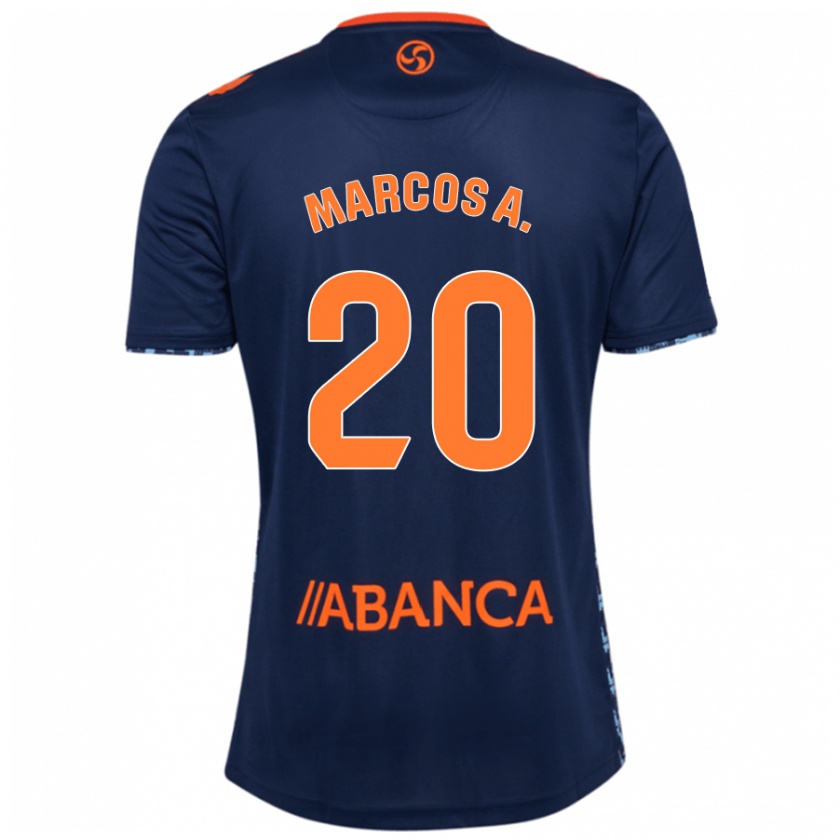 Kandiny Enfant Maillot Marcos Alonso #20 Noir Rouge Tenues Extérieur 2024/25 T-Shirt