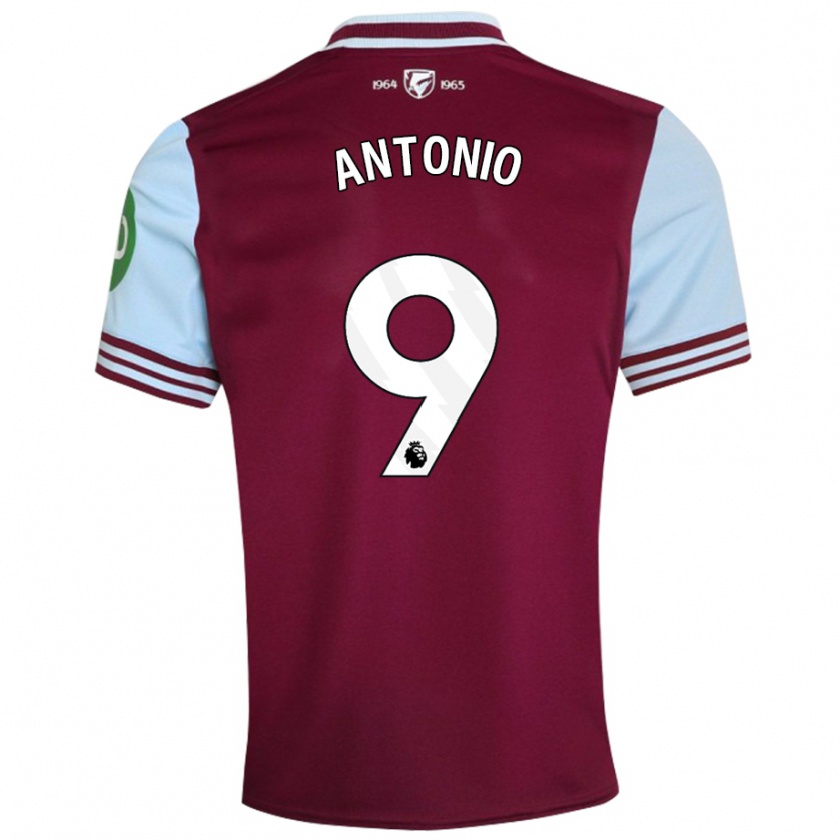 Kandiny Enfant Maillot Michail Antonio #9 Rouge Foncé Tenues Domicile 2024/25 T-Shirt