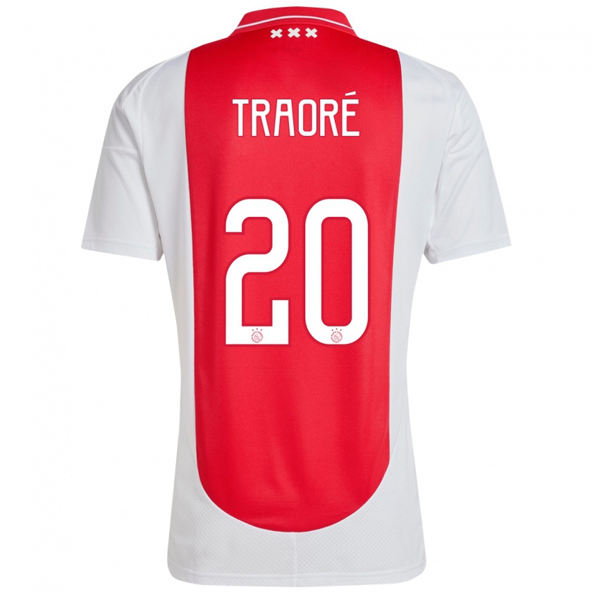 Kandiny Enfant Maillot Bertrand Traoré #20 Rouge Blanc Tenues Domicile 2024/25 T-Shirt